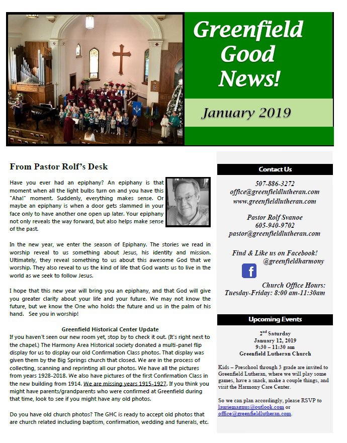 pastoral message best church newsletters