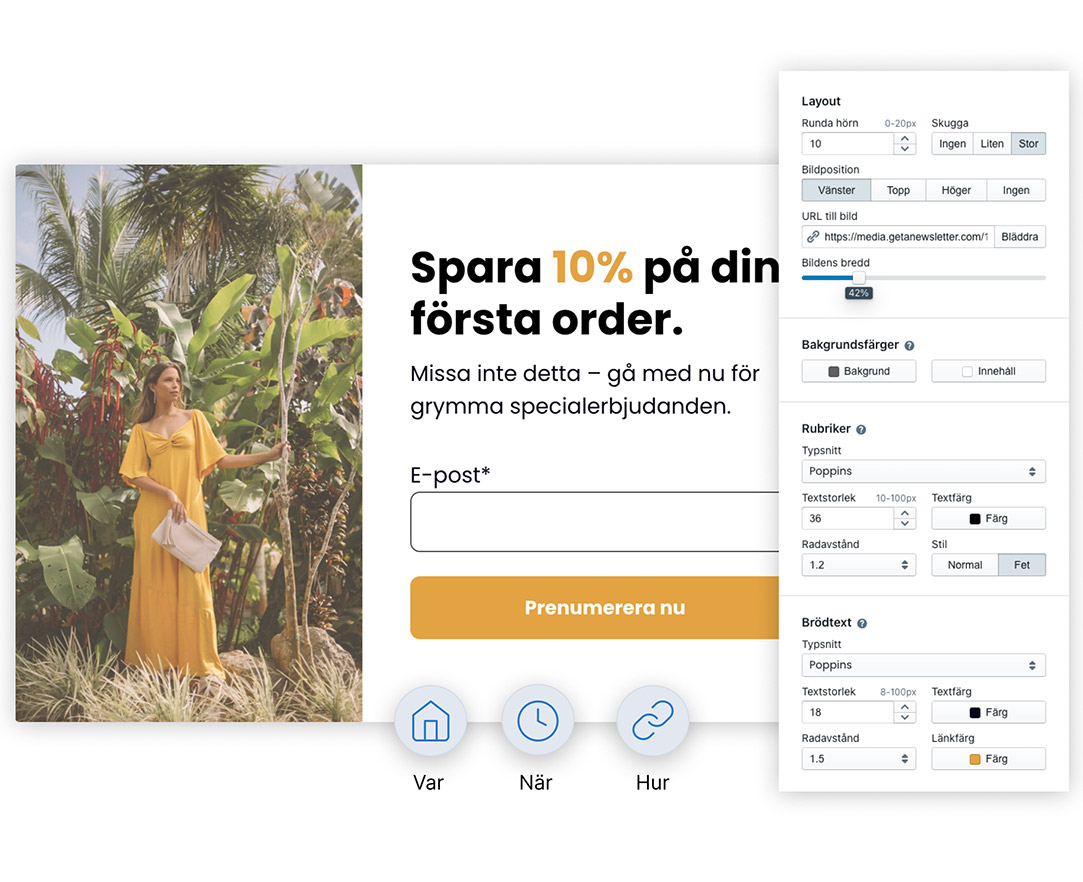 Skapa tillväxt med popup-formulär