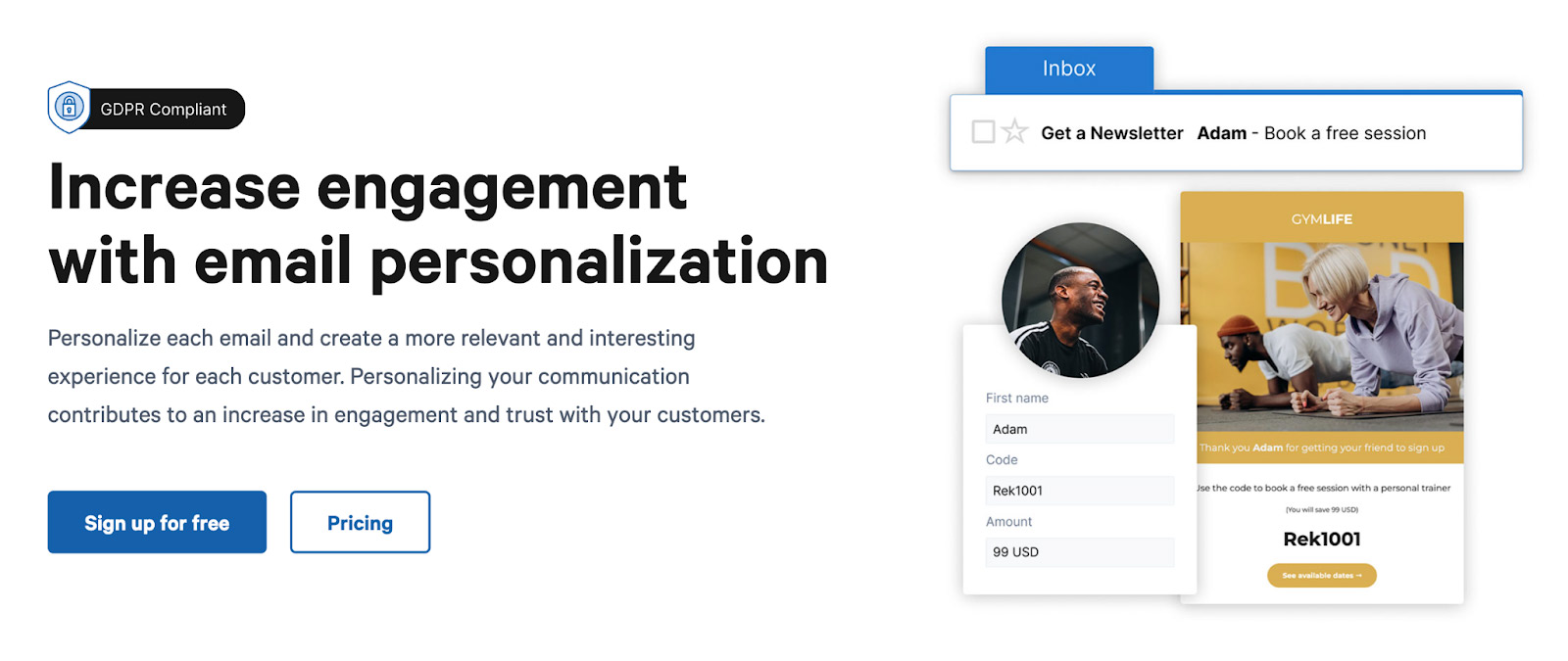 Increase engagement with email personalization
