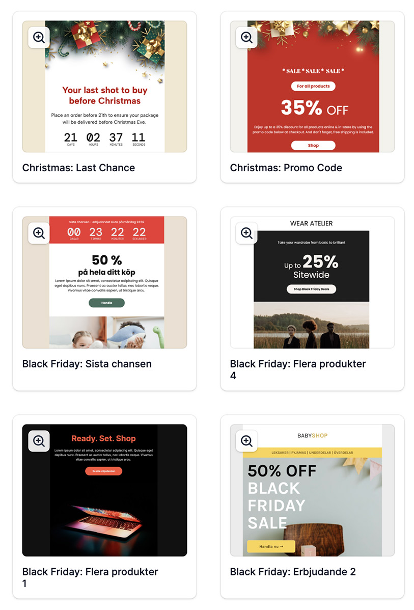 Introduction email examples with holiday theme