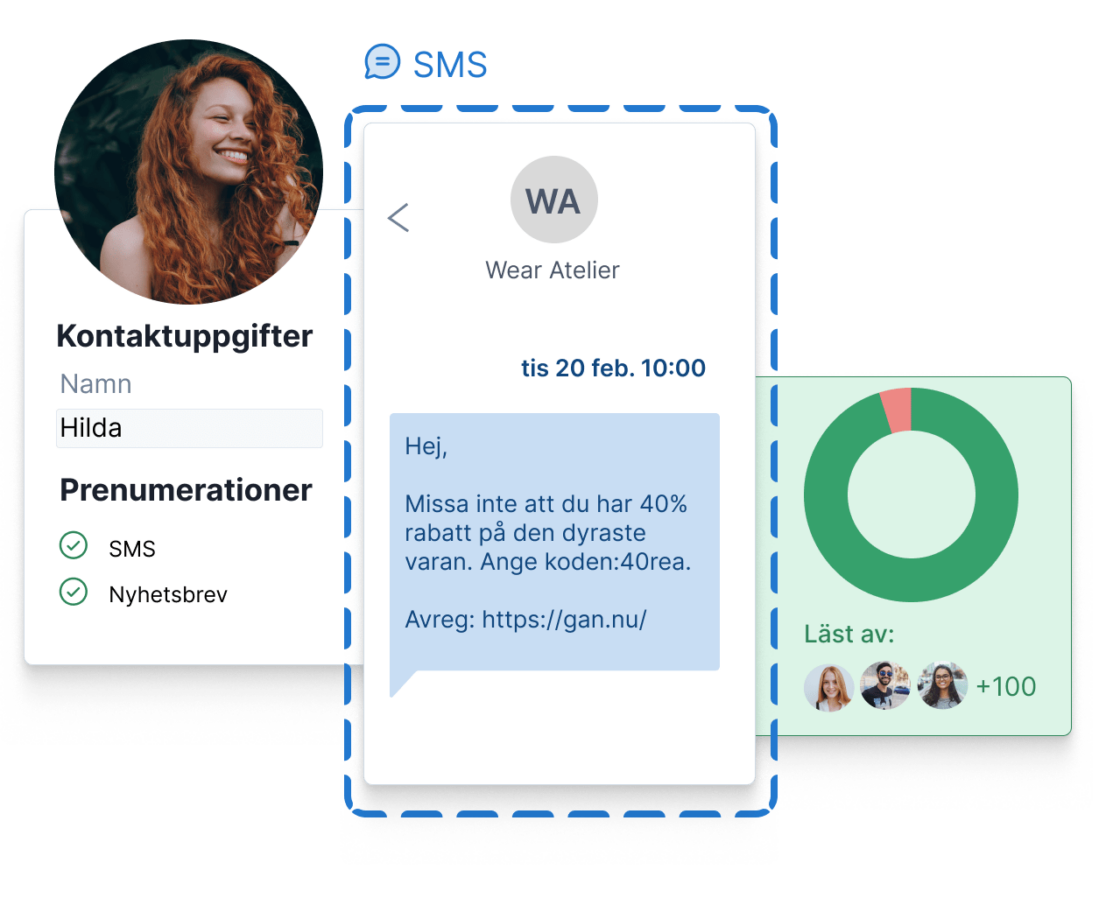 Skicka SMS och nå snabbt ut till dina kunder - Get a Newsletter