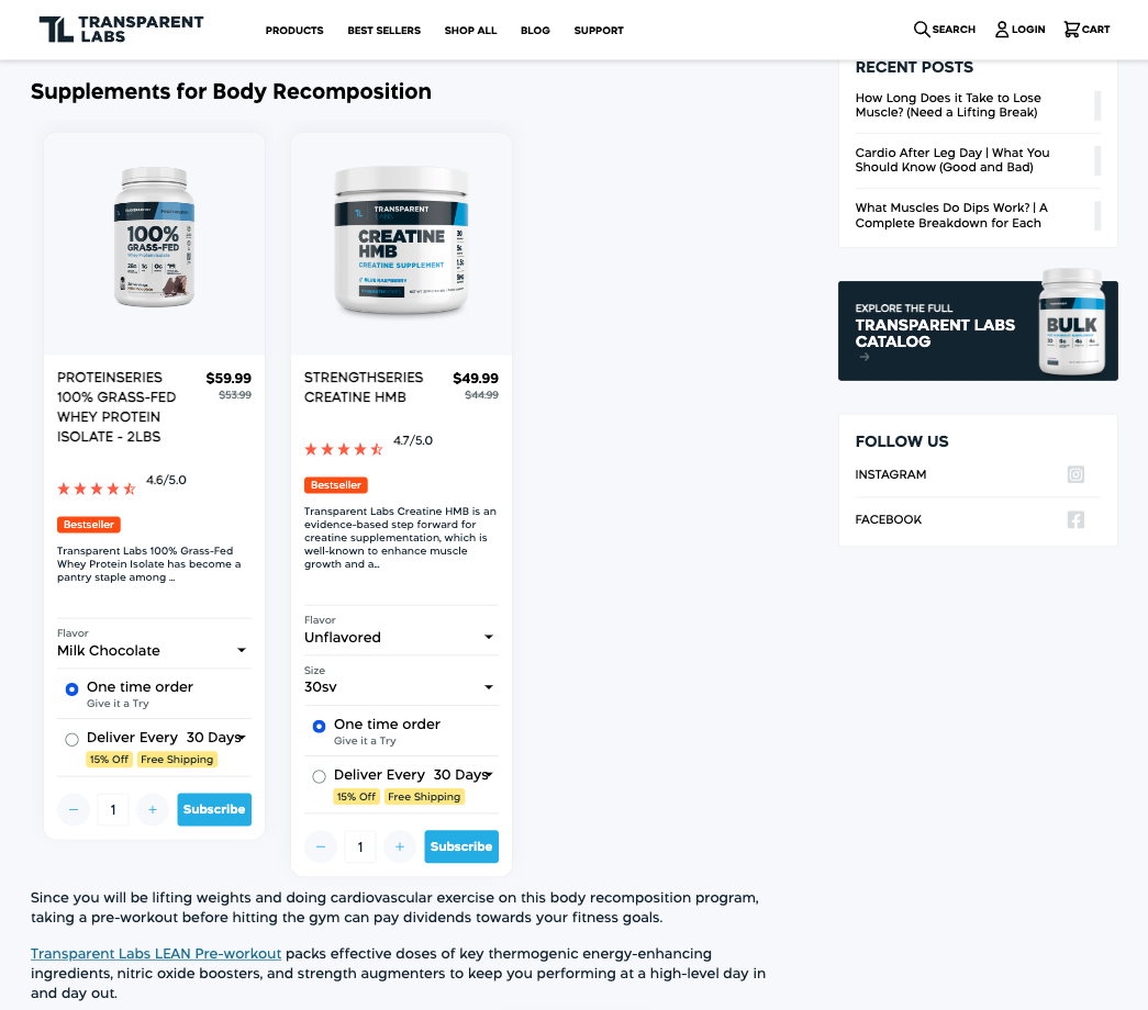 Embed Conversion Mechanisms in Blog Posts