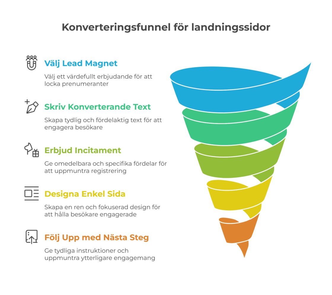 Konverteringsfunnel för landningssidor